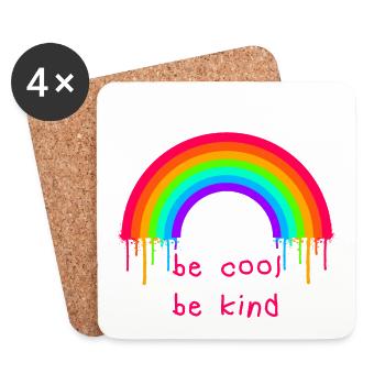 Rainbow - Coasters (set of 4) - white - Front