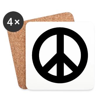 Peace - Coasters (set of 4) - white - Front