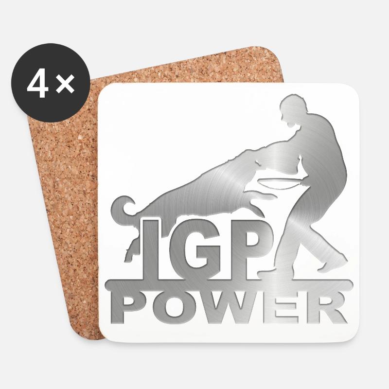 IPG chrome - Coasters (set of 4) - white