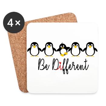 be different - Untersetzer (4er-Set) - Weiß - Vorne