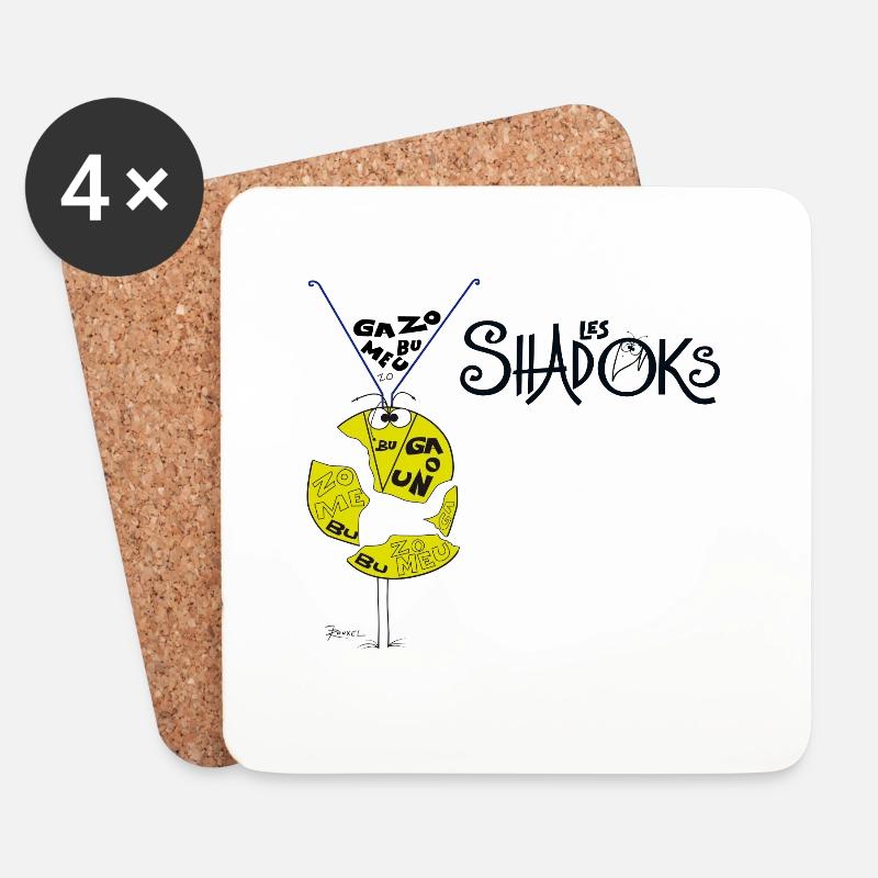 Shadoks Puzzle - Untersetzer (4er-Set) - Weiß