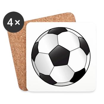 Football - Coasters (set of 4) - white - Front