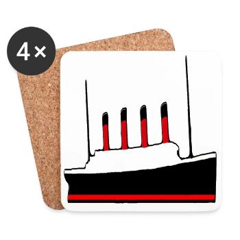TITANIC LEGEND - Dessous de verre (lot de 4) - blanc - Devant
