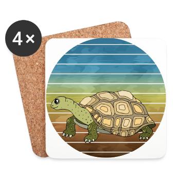 Turtle - Coasters (set of 4) - white - Front