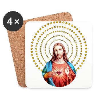 Jesus Christ Messiah gift idea Christmas - Coasters (set of 4) - white - Front