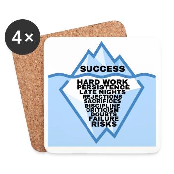 MOTIVATION - Coasters (set of 4) - white - Front