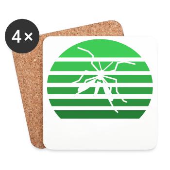 Mosquito sunset - Coasters (set of 4) - white - Front