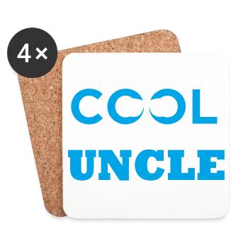 Cool Like My Uncle Baby Twins Partner Look Gift - Coasters (set of 4) - white - Front
