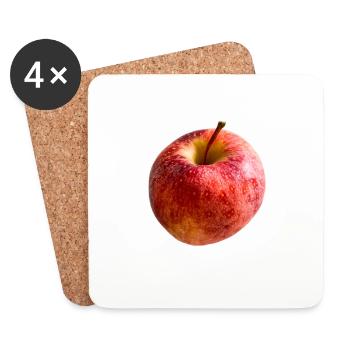 Apple - Coasters (set of 4) - white - Front