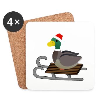 Duck - Coasters (set of 4) - white - Front