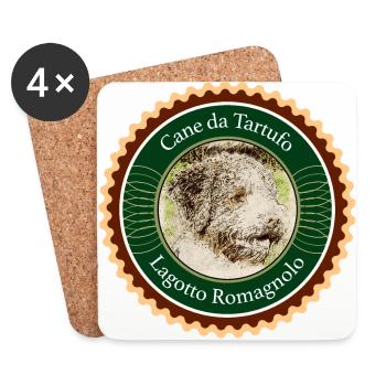 Lagotto Romagnolo - Untersetzer (4er-Set) - Weiß - Vorne
