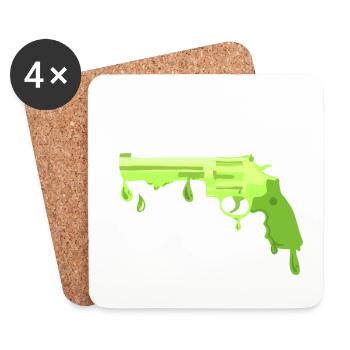 DripDrop Revolver - Untersetzer (4er-Set) - Weiß - Vorne