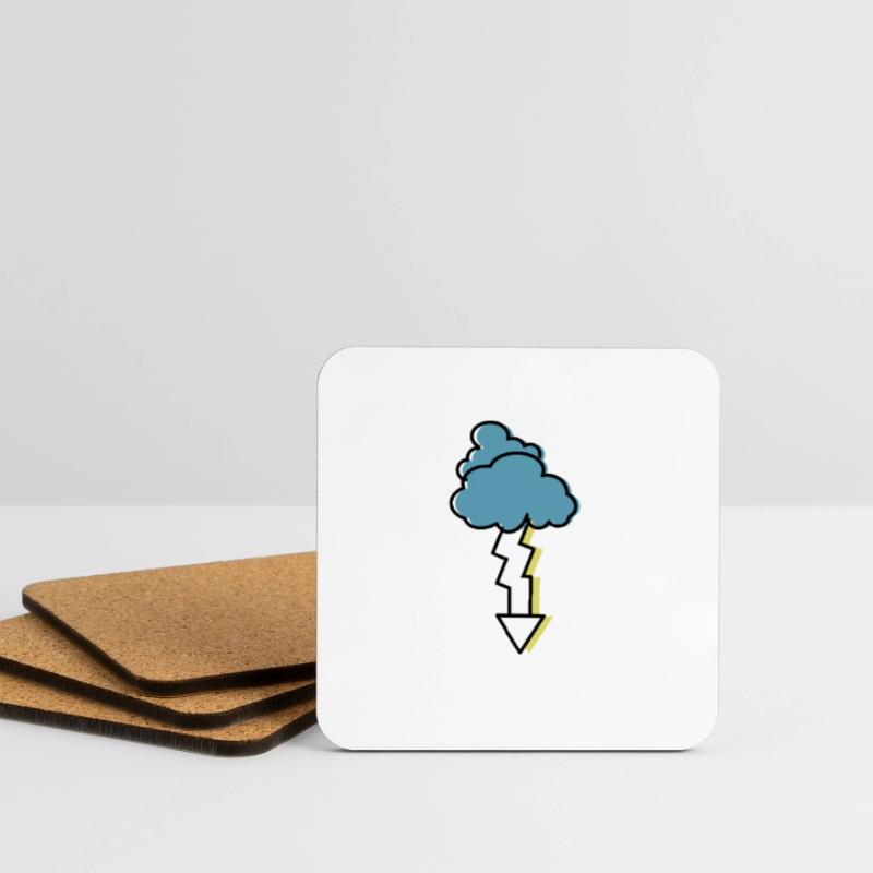 orage Dessous de verre (lot de 4)