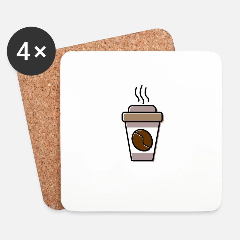 Coffee - Untersetzer (4er-Set) - Weiß