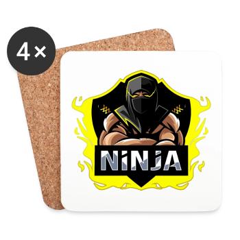 Ninja - Untersetzer (4er-Set) - Weiß - Vorne