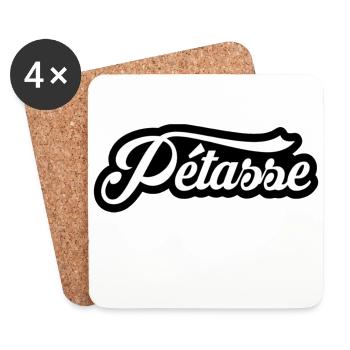 PETASSE - Dessous de verre (lot de 4) - blanc - Devant