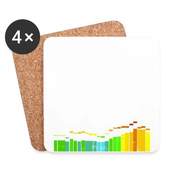 Kite Surf Saying Yellow Days Windsurfing Gift - Coasters (set of 4) - white - Front