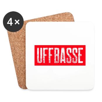 UFFBASSE - Untersetzer (4er-Set) - Weiß - Vorne