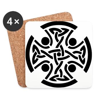 Celtic - Coasters (set of 4) - white - Front