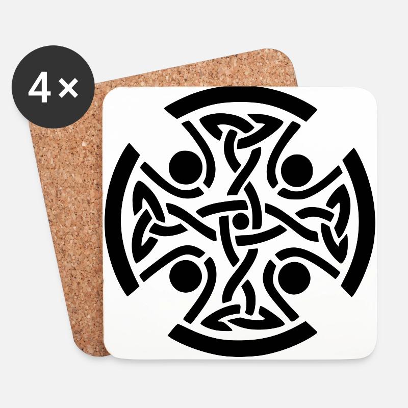 Celtic - Coasters (set of 4) - white