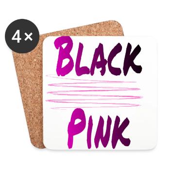 Noir Rose - Dessous de verre (lot de 4) - blanc - Devant
