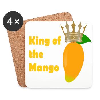 King of the mango - Coasters (set of 4) - white - Front