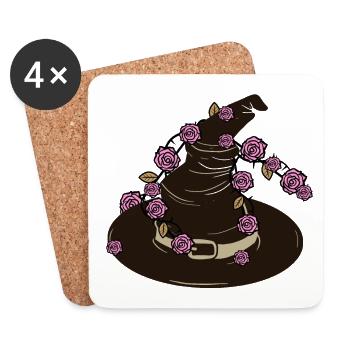 witch - Coasters (set of 4) - white - Front