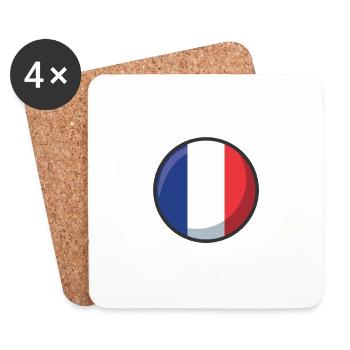 MADE IN FRANCE White - Dessous de verre (lot de 4) - blanc - Devant