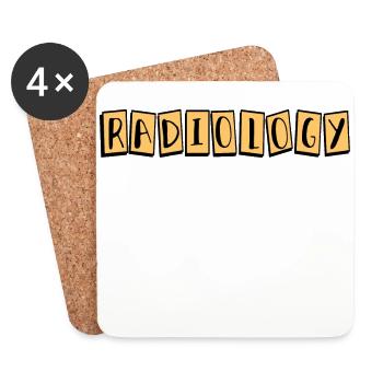 Radiology Radiologist Radiologist Present - Coasters (set of 4) - white - Front