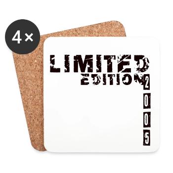 Limited Edition 2005 Geburtstag Jungen Mädchen - Coasters (set of 4) - white - Front