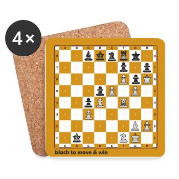World Chess Championship - Coasters (set of 4) - white - Front