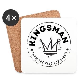 Kingsman Brand - Coasters (set of 4) - white - Front