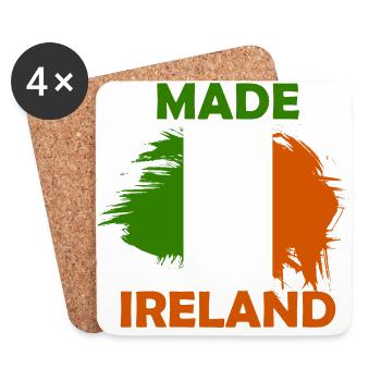 made in Ireland - Coasters (set of 4) - white - Front