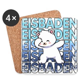 eisbaden kryotherapie eiskalt eisbad kneipp - Untersetzer (4er-Set) - Weiß - Vorne