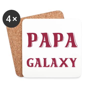 Bester Vater in der Galaxie - Untersetzer (4er-Set) - Weiß - Vorne