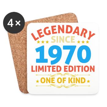 Legendary since 1970 Limited Edition - Coasters (set of 4) - white - Front