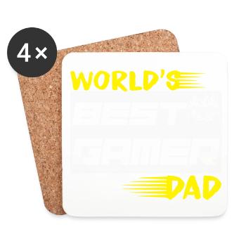 FATHER S DAY Gamer - Untersetzer (4er-Set) - Weiß - Vorne