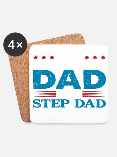stepfather Papa - Coasters (set of 4) - white
