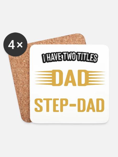 stepfather Papa - Coasters (set of 4) - white