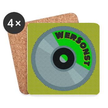WerSonst - Fashion and Accessoires - Untersetzer (4er-Set) - Weiß - Vorne
