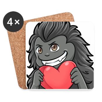 MonsterLove - Untersetzer (4er-Set) - Weiß - Vorne