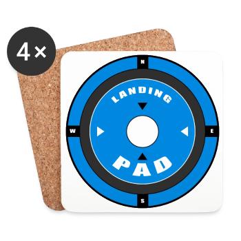 Landing Pad - Coasters (set of 4) - white - Front