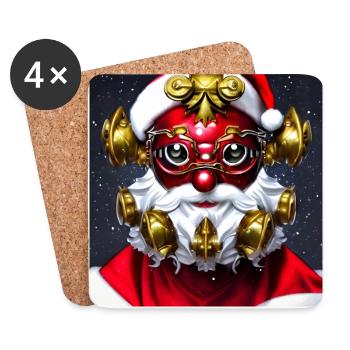 Series: distopia of christmas - Coasters (set of 4) - white - Front