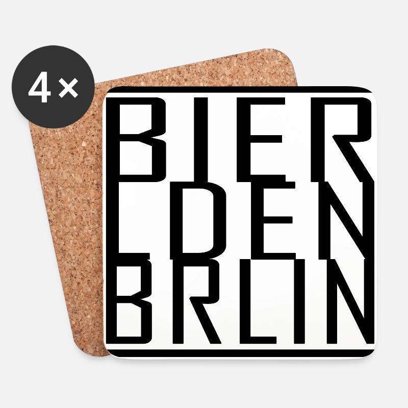 BierLaden Berlin - Untersetzer (4er-Set) - Weiß