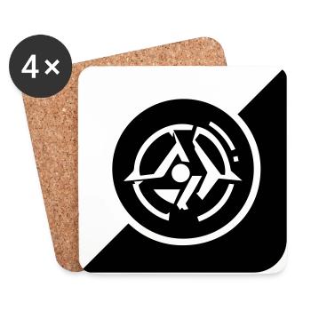 Compass - Coasters (set of 4) - white - Front