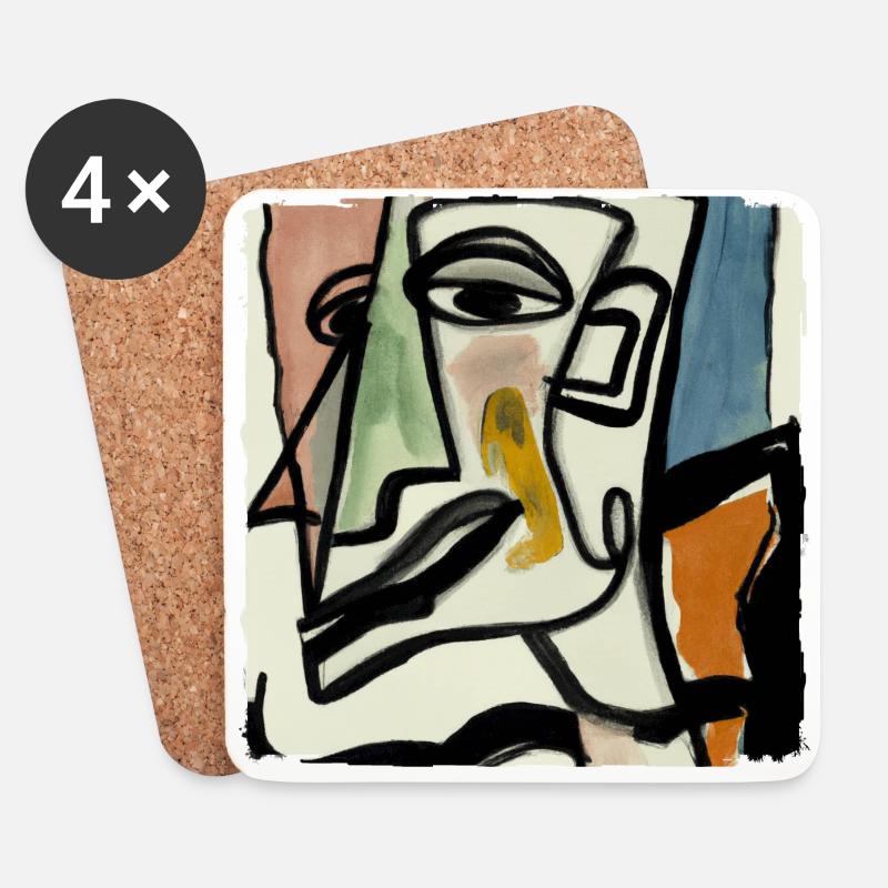 Focus - Coasters (set of 4) - white