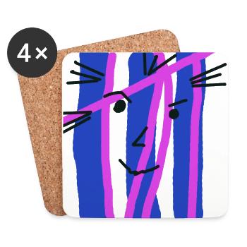I see you :) - Coasters (set of 4) - white - Front
