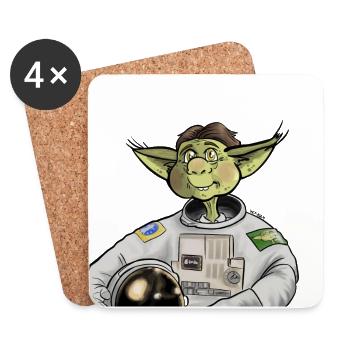 Space korrigan - Dessous de verre (lot de 4) - blanc - Devant