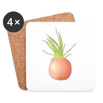 Your favorite onion - Coasters (set of 4) - white - Front