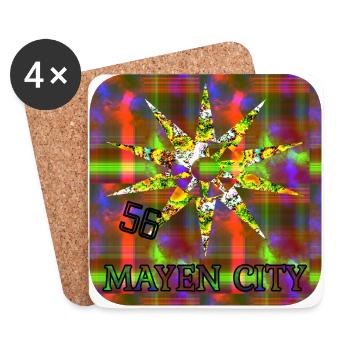 Mayen City 56 - Club WoW - Untersetzer (4er-Set) - Weiß - Vorne